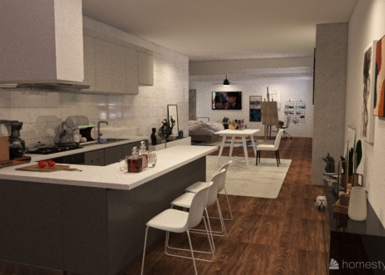 Cozy Apartment (코지 아파트) Design Rendering