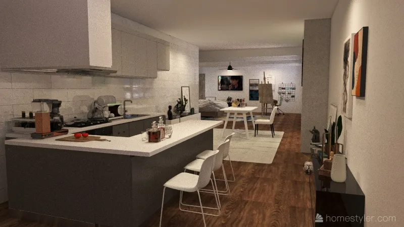 Cozy Apartment (코지 아파트) 3d design renderings