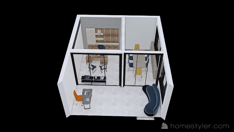 Room 1- Classic Black and White 3d design picture 47.42
