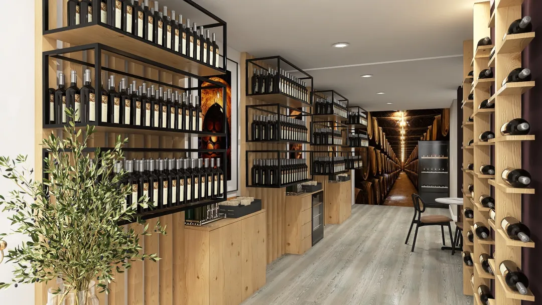 ivanete - Wine bar 3d design renderings