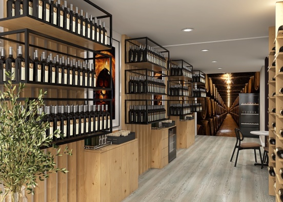ivanete - Wine bar Design Rendering