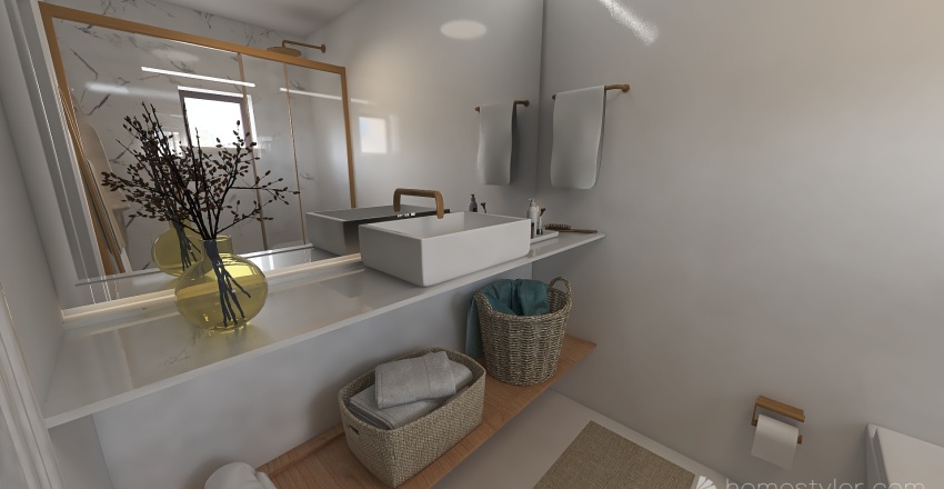 JULIO I CLAUDIA 'S BATHROOM. 3d design renderings