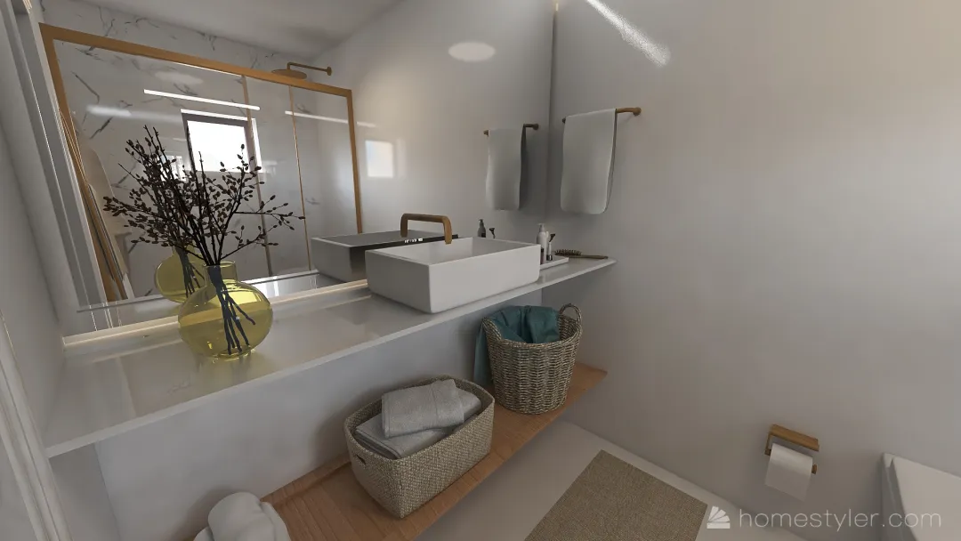 JULIO I CLAUDIA 'S BATHROOM. 3d design renderings