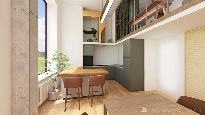 Homecity 11-3, другая кухня 3d design renderings