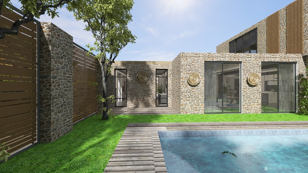 Contemporary StyleOther Blue Terrace 3d design renderings