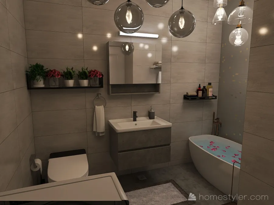 Small apartment 3d design renderings