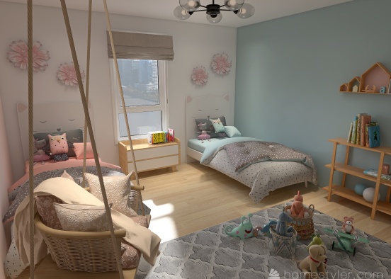 children bedroom Design Rendering