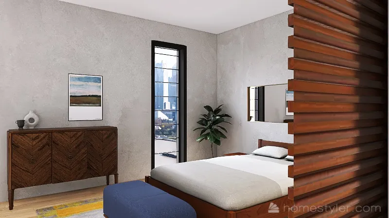 Downtown Loft 3d design renderings