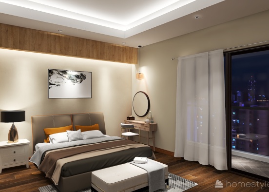 BEDROOM SIMPLE STYLE Design Rendering