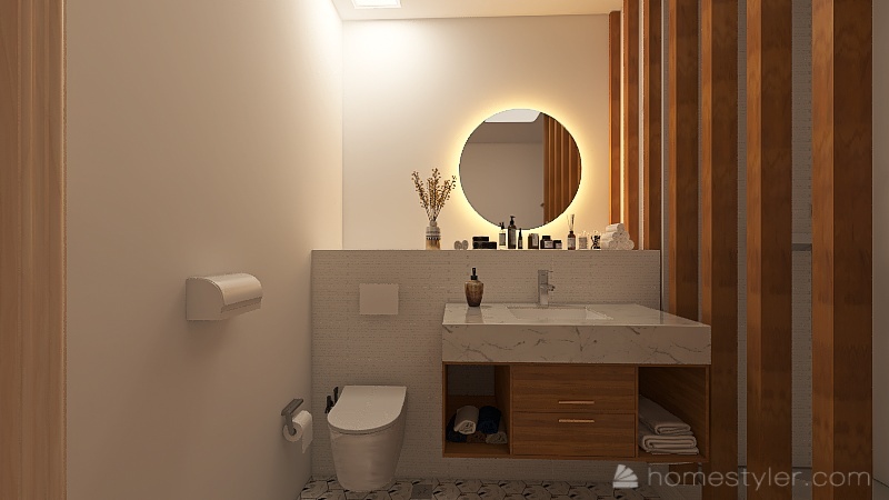 Toilet and Bath 3d design renderings