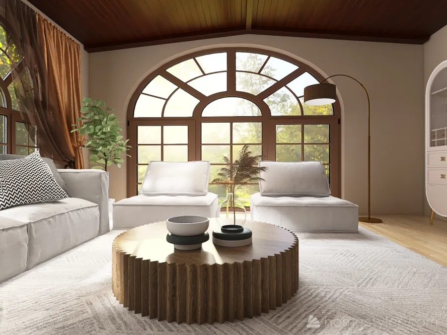 living room _ farmhouse design 3d design renderings