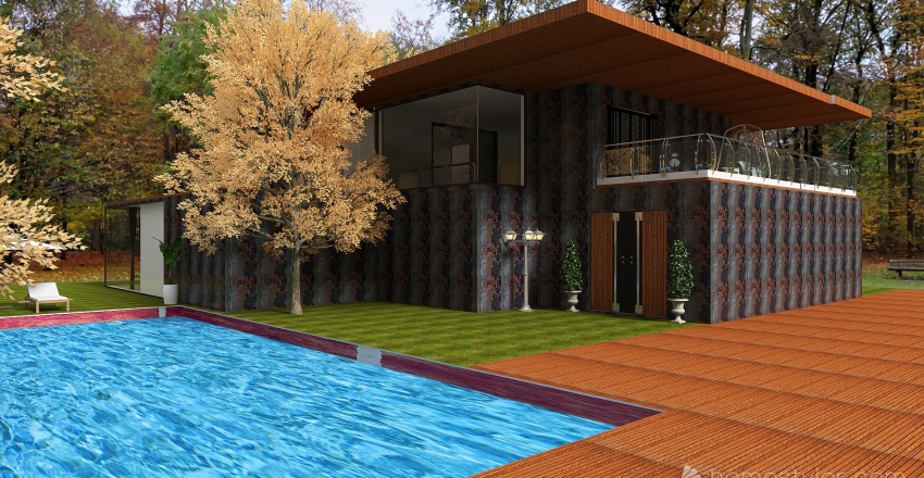 Sonbaharda Bir Ev 3d design renderings