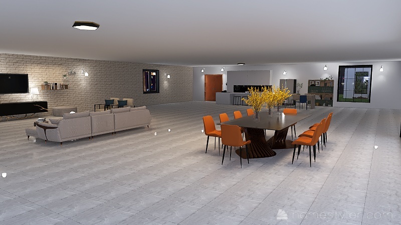 mansión moderna 3d design renderings