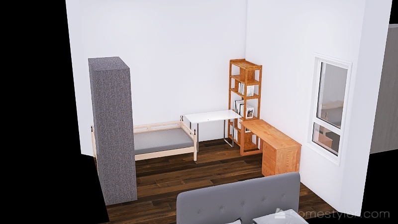 Room 1- Classic Black and White 3d design renderings