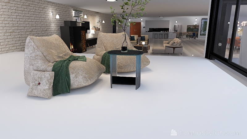 mansión moderna 3d design renderings