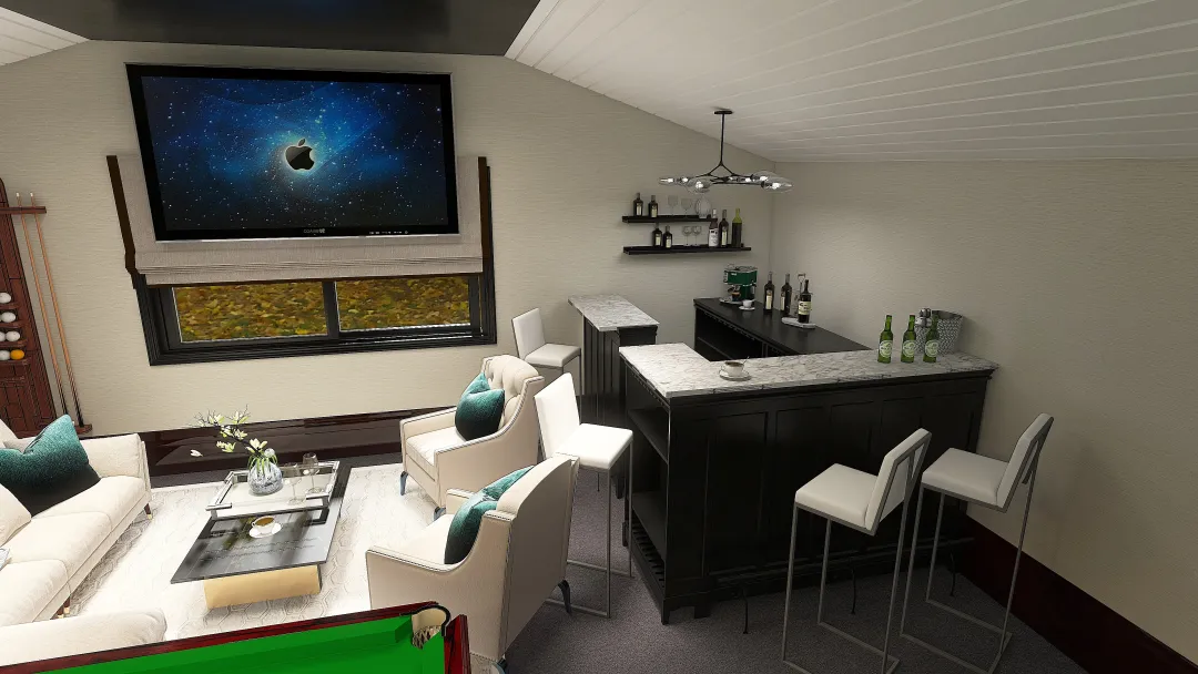 games room rathgeal 3d design renderings