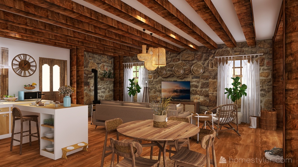 The lake house 3d design renderings