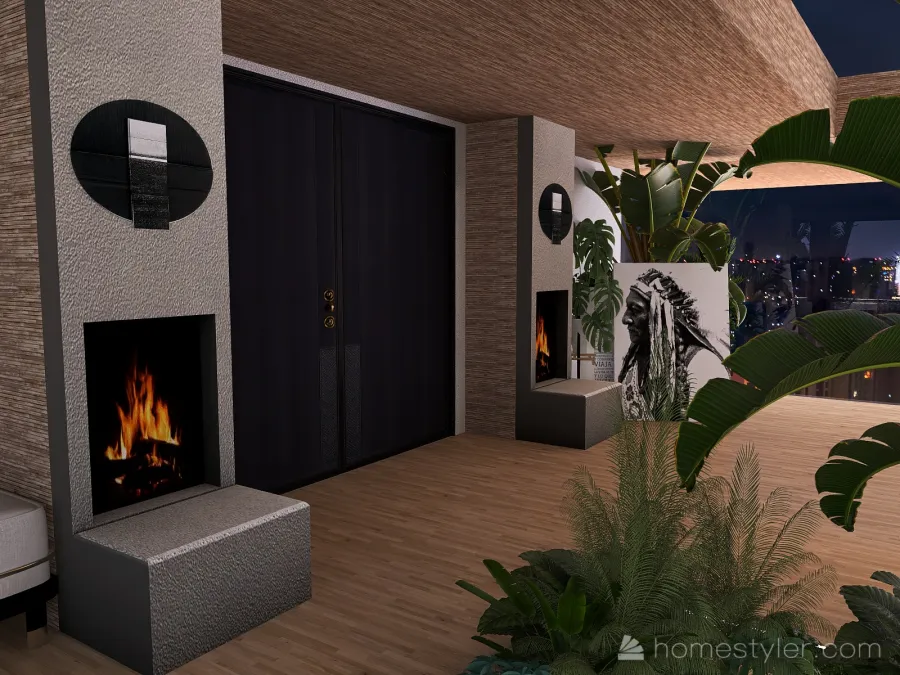 Modern Rezidans WoodTones 3d design renderings