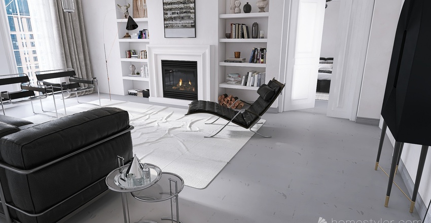 Bauhaus Style Suite Interior Design Render