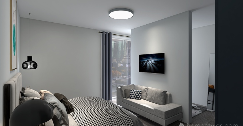 New York Apartament 3d design renderings