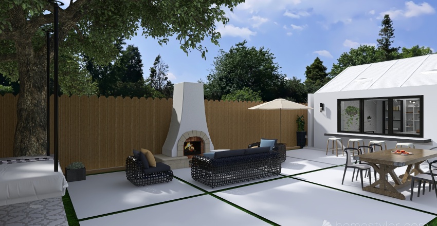 Alannah Gallery + Outdoor Studio 3d design renderings
