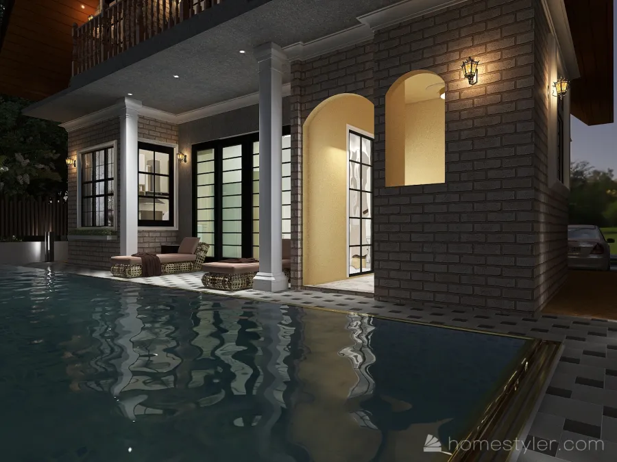 Petite Maison Tropicale 3d design renderings