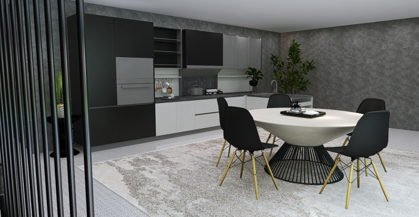 Contemporary Modern Bauhaus Siyah Beyaz Villa White Black 3d design renderings