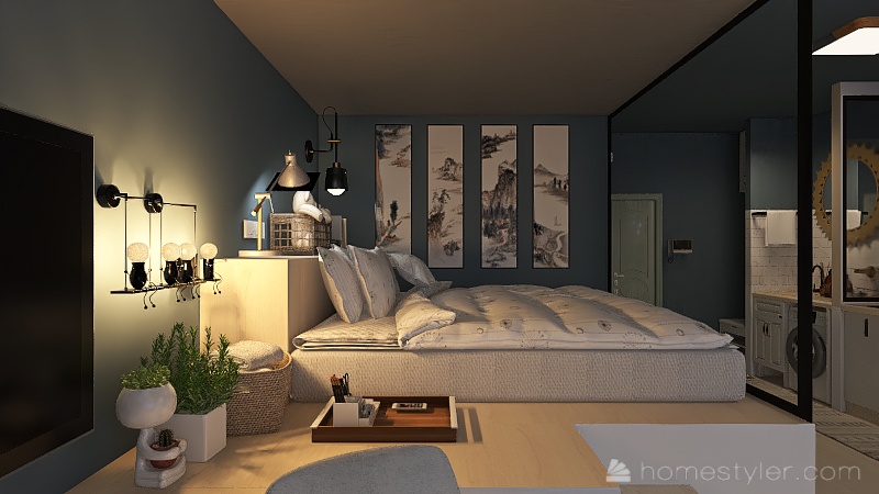 Studio Type Condo Unit Design Ideas Pictures 42 Sqm Homestyler   KeULNRSzRQk4JQY9zQCD7b 