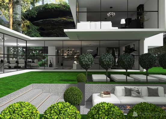 Contemporary Prestini Estate Design Rendering