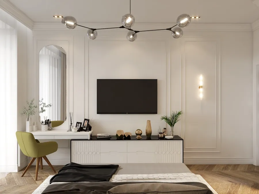 Grand Hayat - Master Bedroom 3d design renderings