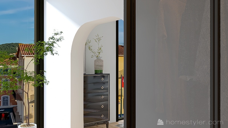 Habitación principal con baño 3d design renderings