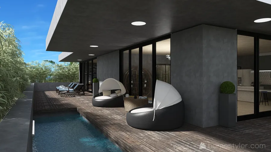 6 Beachside Home 3d design renderings