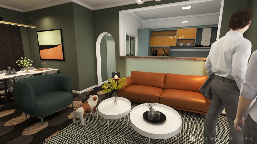 Modern urban apartment 3d design renderings