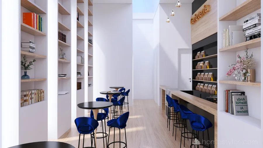 Cafetería en Ciudad Vieja. 3d design renderings