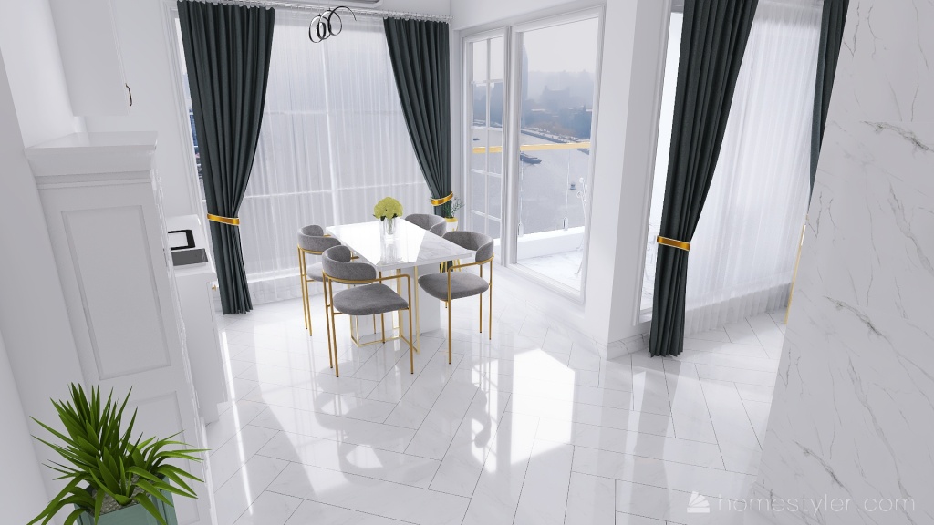 Seaside Apartment 3d design renderings