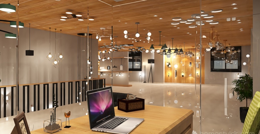 Lighting Gallery 3d design renderings