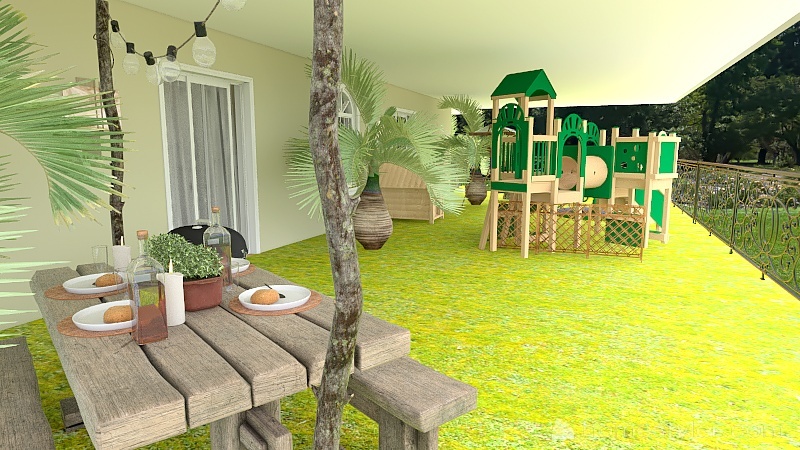 Villa indipendente su 2 livelli 3d design renderings