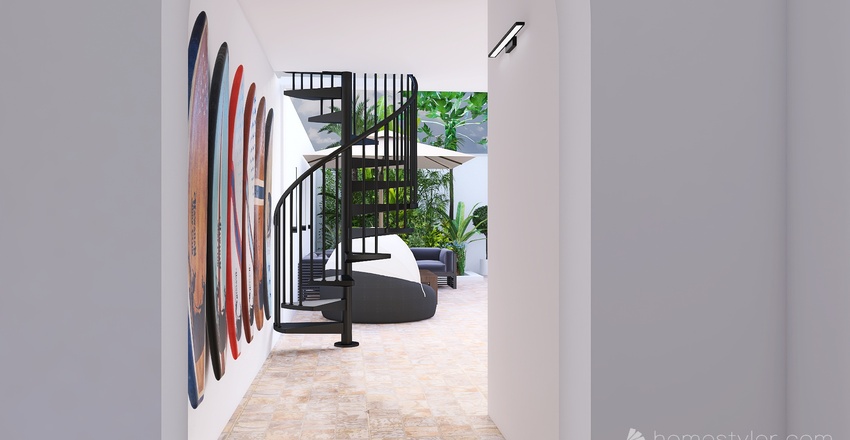 Beach House Hideaway Interior Design Render