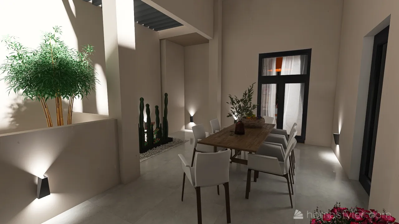 Courtyard 3d design renderings