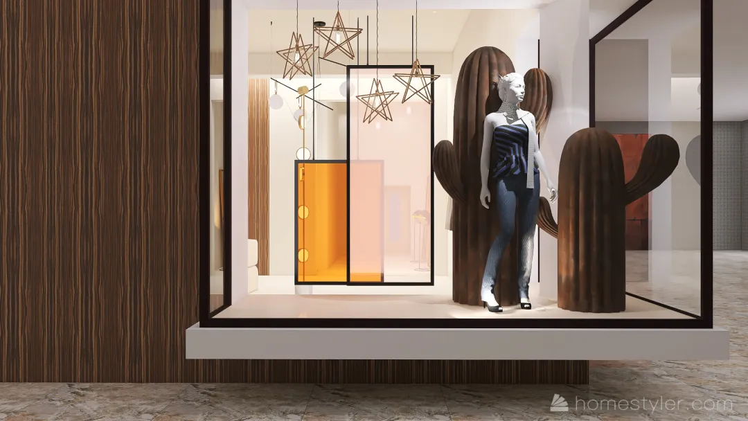 Winnie's Boutique 3d design renderings