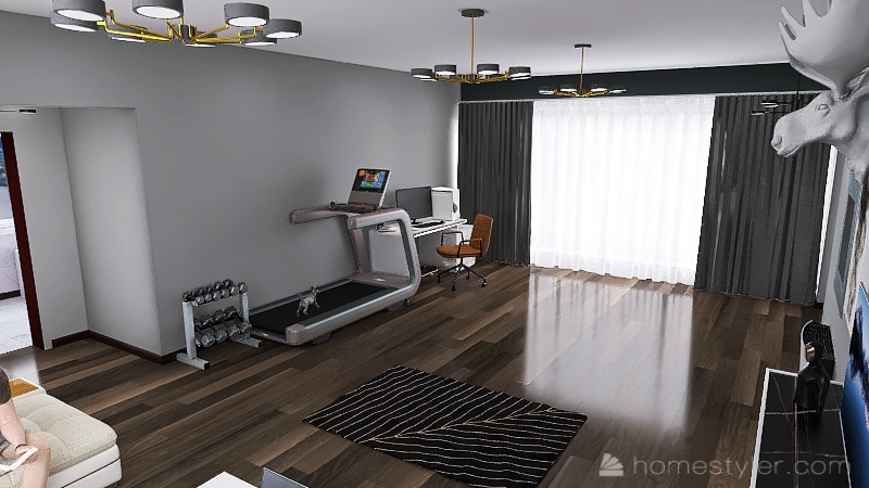 U2A5 gym room Mcgrath, Ryan 3d design renderings