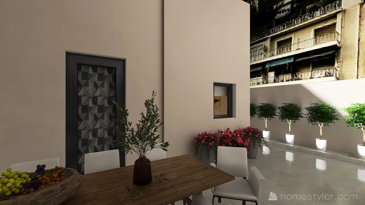 Courtyard 3d design renderings