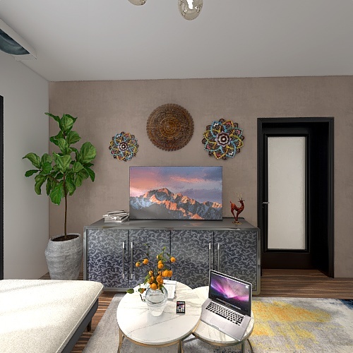 Кухня и Гостинная 3d design renderings