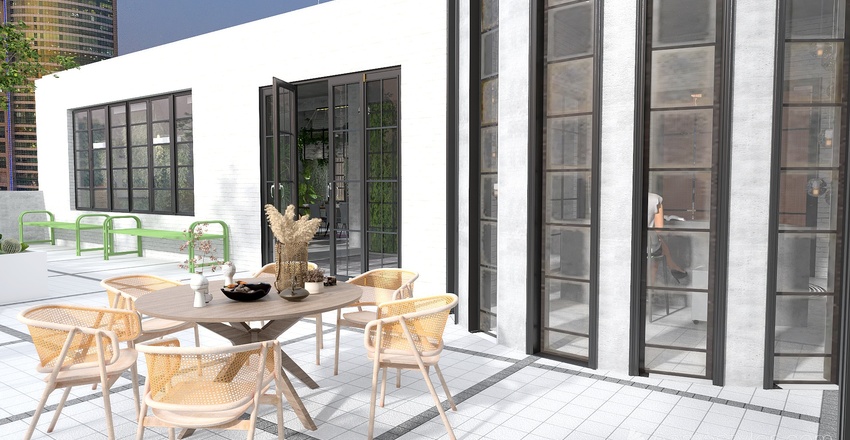 Eco friendly design studio Interior Design Render