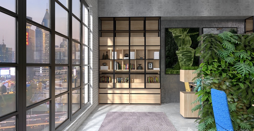 Eco friendly design studio Interior Design Render