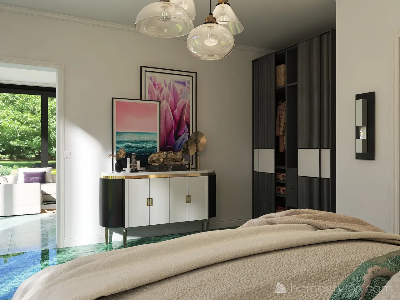 Bedroom 3d design renderings