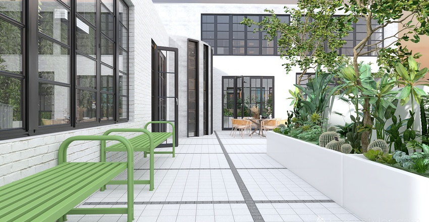 Eco friendly design studio Interior Design Render