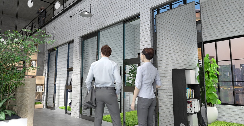 Eco friendly design studio Interior Design Render
