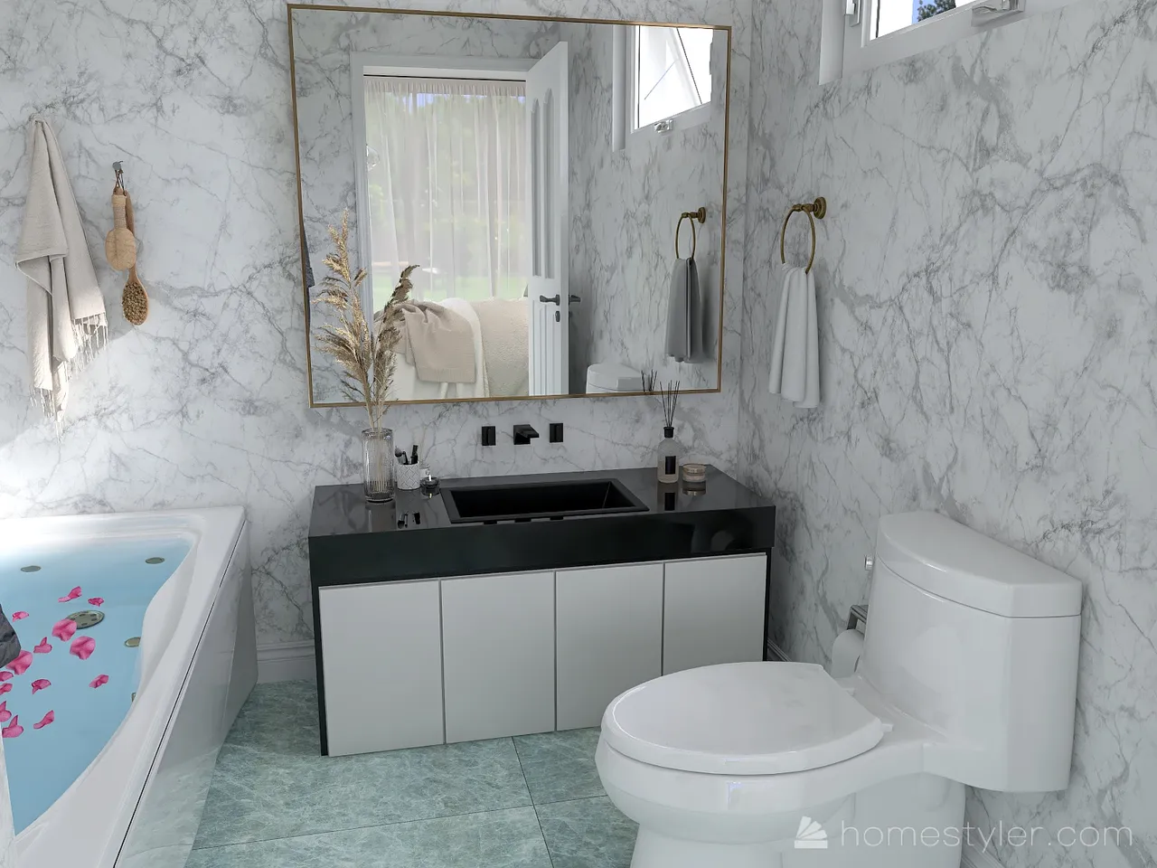 Bathroom 3d design renderings