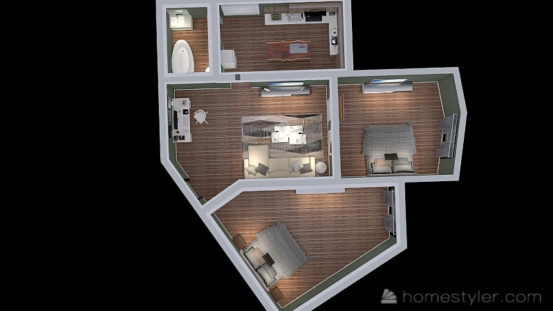 Modern Urban ApartmentModern Urban Apartment 3d design picture 102.08